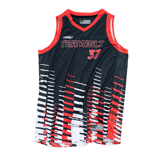 Finished custom basketball jersey